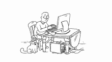 Simon'S Cat: Pay Attention To Me! GIF - Simons Cat Typing Cute GIFs