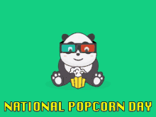 national popcorn day panda popcornday