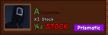 an advertisement for an accelerator x1 stock