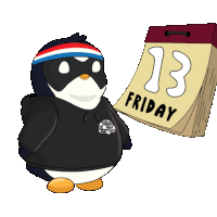 Penguin Pudgy Sticker