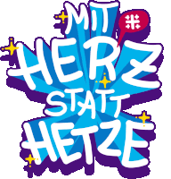 Herz Hetze Sticker - Herz Hetze Statt Stickers