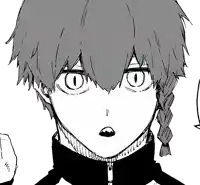 a black and white drawing of a person 's face