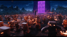 a group of zombies are walking in a video game
