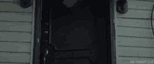 a black door with the words mr robot usa on the bottom
