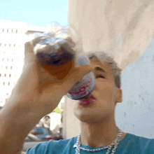Chugging Raphael Gomes GIF - Chugging Raphael Gomes Drinking Diet Coke GIFs