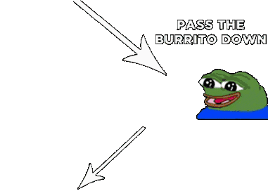 Burrito Pass Sticker - Burrito Pass It Stickers