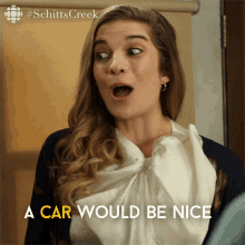 A Car Would Be Nice Alexis GIF - A Car Would Be Nice Alexis Alexis Rose GIFs