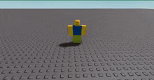 a computer generated image of a person in a blue shirt standing in front of a fireball