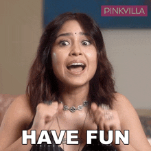 Have Fun Shweta Tripathi GIF - Have Fun Shweta Tripathi Pinkvilla GIFs