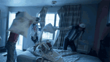 Pillow Fight Dierks Bentley GIF - Pillow Fight Dierks Bentley Hot Country Knights GIFs