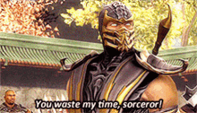 Mortal Kombat Scorpion GIF - Mortal Kombat Scorpion You Waste My Time Sorceror GIFs