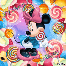 Lollipop Minnie Mouse GIF - Lollipop Minnie Mouse Candy GIFs