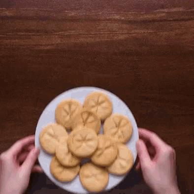 animated face with cookies