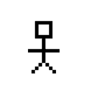 pixel stickman