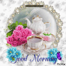 Good Morning Tea GIF - Good Morning Tea Teacup GIFs