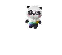 an advertisement for the world games with a panda