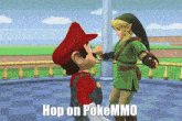 Hop On Pokemmo Mario And Link GIF - Hop On Pokemmo Pokemmo Mario And Link GIFs