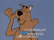 Good Night Scooby Doo GIF - Good Night Scooby Doo Kisses GIFs