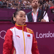 Relieved Deng Linlin GIF - Relieved Deng Linlin Olympics GIFs