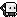 a black and white pixel art drawing of a sheep with a face .