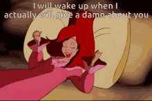 I Will Wake Up When I Actually Will Give A Damn About You The Little Mermaid GIF - I Will Wake Up When I Actually Will Give A Damn About You The Little Mermaid Ariel GIFs