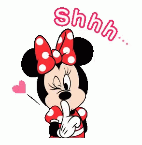 Semblance Made a contract Navy Minnie Mouse Shhh GIF - Minnie Mouse Shhh Be Quiet - Discover & Share GIFs