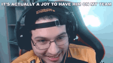Its Actually A Joy To Have Him In My Team Zapman GIF - Its Actually A Joy To Have Him In My Team Zapman Smite GIFs