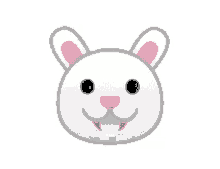 bunny wiggling ears wiggle emoji