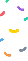 a bunch of colorful jelly beans are floating in the air