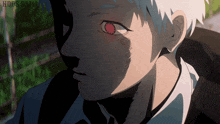 a close up of a person 's face with the words ndps sama on the bottom right