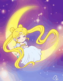 Sailor Moon Moon GIF - Sailor Moon Moon Sleep GIFs