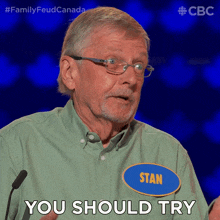 You Should Try Stan GIF - You Should Try Stan Family Feud Canada GIFs