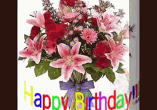 Happy Birthday Flowers GIF - Happy Birthday Flowers GIFs
