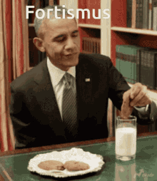 Thanks Obama Barrack Obama GIF - Thanks Obama Barrack Obama Cookie Dip GIFs
