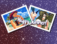 a collage of pictures with the words happy summer