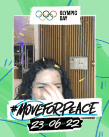 fix my hair move for peace adjust my hair push my hair to the side olympic day