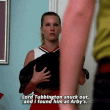 Glee Brittany Pierce GIF - Glee Brittany Pierce Lord Tubbington Snuck Out GIFs