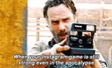 Rickgrim Instagram Game Is Strong GIF - Rickgrim Instagram Game Is Strong Twd GIFs