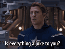 Captain America Is Everything Joke To You GIF - Captain America Is Everything Joke To You Chris Evans GIFs
