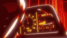 a close up of a car dashboard with a speedometer that says 98.019
