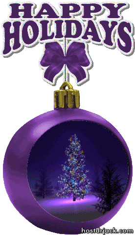 Purple Christmas Sticker - Purple Christmas Bulb Stickers