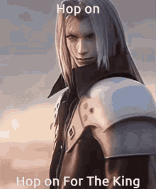 Sephiroth For The King GIF - Sephiroth For The King Hop On GIFs