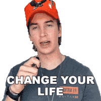 Change Your Life Jtbarnett Sticker - Change Your Life Jtbarnett Turn Your Life Around Stickers