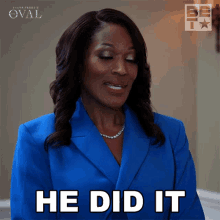 He Did It Victoria Franklin GIF - He Did It Victoria Franklin The Oval GIFs