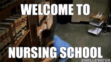 Welcome To Nursing School GIF - Hellevator Scared Hellevator Series GIFs