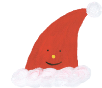 Christmas Hat Sticker - Christmas Hat Smile Stickers