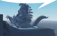 a computer generated image of a giant robotic monster