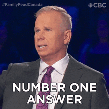 Number One Answer Gerry Dee GIF - Number One Answer Gerry Dee Family Feud Canada GIFs