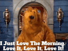 bear inthe big blue house morning just love the morning bear i love mornings
