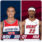 Washington Wizards (100) Vs. Miami Heat (121) Post Game GIF - Nba Basketball Nba 2021 GIFs